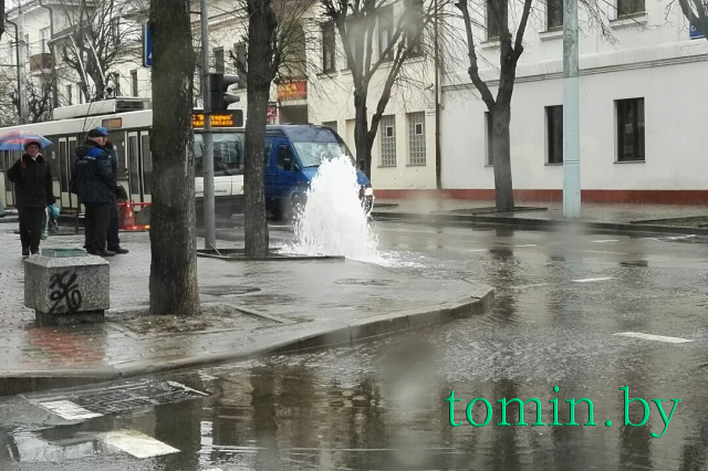 В центре Бреста появился «фонтан» - фото