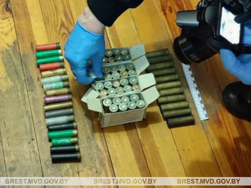 В Пинске экс-браконьер незаконно хранил оружие и боеприпасы: возбуждено уголовное дело